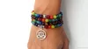 SN0433 Trendy Designer Louts Bracciale Chakra 108 braccialetto dell'involucro Mala o collana delle donne di moda Yoga trasporto libero dei monili