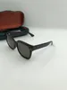 Luxury0034 0034S zwart gestreept groengrijs schaduwrijke zonnebril Designer zonnebrilbril gloednieuw met doos1435886