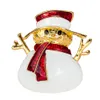 Atacado-Natal Broche Rhinestone Cristal Broche Bell Boneco de Neve Anjos Brooch e Pin Roupas Decoração Presentes de Natal XZ86