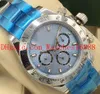 MEN039 di alta qualità Watch Bracciale in acciaio inossidabile Bratinum Blu Ice Blue Dial 116506 Nessun movimento automatico meccanico cronografo 4627800