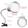 Lighting BRELONG LED lights with magnifying glass for diamond painting, 4X and 6X magnifying glass LED lights with clips and flexible neck