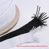 100/200 yards elastische band platte rubberen stretch touw voor diy gezicht mond masker ambachten 3/5 / 6/8 / 12 mm breedte