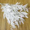 Konstgjorda blad Bouquet Fake Willow Jungle Wedding Backdrop Decoration Christmas Faux lövverk Vine Party Home Decor Plant Xmas1588898