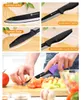 YKC Coobess Märke 3 \ "4 \" 5 \ "6 \" Keramisk kniv Top Grade Black Blade Black Handle Kitchen Kniv 3 Piece Set