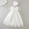 Robe en dentelle pour petites filles, robes de fête et de mariage, de baptême, tenues de 1er et 2ème anniversaire, nouvelle collection, B113