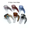 5 stijlen Wig Wag Lizard Glass Rookbom US Kleur 14 mm 18 mm mannelijke Bong Bowl Heady Glass Bowls For Quartz Banger Nails Glass Water Bongs Pips