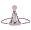 Children Hair Decorate First Birthday Party Hats Baby Hair Band Shoot Prop Princess crown Girl Birthday Hat Baby Girl Cake Smash d3264437