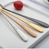 304 Acciaio inossidabile Ice Cream Spoon Food Grade Grade Party Dessert Cucchiaini Bere caffè Cucchiaini da tè Gucchino Lungo Manico Grovosa Scoop VT1532