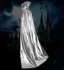 Halloween long hooded cape party costumes men women witch wizard cloak festival party god of death gown mantle robes