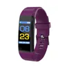 115 Plus Bluetooth Smart Watch Hjärtfrekvens Fitness Tracker Vattentät Sport Smart Armband för Android Ios Smart Phone Armbandsur