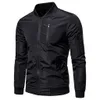 Winter Men Kurtka Płaszcz Wiosna Męskie Odzież Moda Casual Kieszeń Thermal Zipper Jacket Top Coat Streetwear