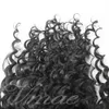 VMAE Indian Natural Natural Deep Wave Virgin Carphring Pontysilail من 12 إلى 26 بوصة 100 ٪ تمديدات الشعر البشرية الحقيقية