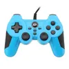 Betop BTP-2163X Manette de jeu Turbo à vibrations filaires pour PC, PS3, TV, téléphone portable Android - Bleu