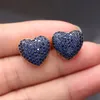 Orecchini a forma di cuore di amore di lusso per le donne pavimentano micro zirconi cubici pietra Bling orecchino di colore dell'oro monili di modo di cerimonia nuziale CX200606