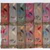 Partihandel-Classic Print Paisley Creative Graphics Kvinnor Scarf Multicolor Warm Fashion Women Head Scarf Shawl ll007