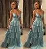 2019 New Arrival Losed Prom Dresses Długość Długość Długość Piętra Sexy Spaghetti Paski Bez Rękawów Niedrogi Suknie Wieczorowe Party Custom Made