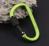 8 cm aluminium aluminium Carabiner D-ring breloczek breloczek klip wielokolorowy camping climbing keyring snap hook na zewnątrz zestaw Podróże Quickdraws Carabiner