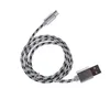 2.1A 1m 3ft 2m 6ft 3m 10ft snelle oplader Metaal Gevlochten Draad Sync Data Charger type-c Kabel voor smartphone micro usb