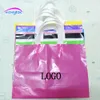 Saco plástico do presente do presente do logotipo da cópia personalizados, saco de empacotamento do punho / sacos de compras para a roupa 40x30 + 10cm