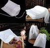 100 sztuk / opakowania Teabags 5,5 x 7 cm Puste zapachowe torby herbaty z sznurkiem Heal Seal Filter Paper do Herb Loose Tea EO1137