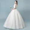 Demi-manches dentelle Appliques robe de bal robes de mariée 2019 épaule dénudée Tulle sous-jupe robes de mariée Trouwjurk