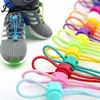 Uitrekkende slotkant 23 kleuren een paar vergrendeling schoenveters elastische sneaker schoenveters shoestrings lopen / joggen / triatlon