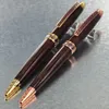 Korloff Pen Bruinachtig rood rose goud Decoratief patroon clip Balpennen Luxe Vintage Style cadeau geen doos