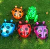 LED lighted inflatable toy for baby kids jumping flashing ladybird new cute bounce ladybug floating swim pool animal toy children gift