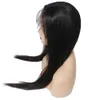 13x4 Camino de cabello humano frontal de encaje recto de malasia para mujeres negras peluca de cabello Remy con cabello para bebés cabina natural2043720