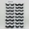 NOUVEAU PACK PACK 2 PAIRES FAUX FALLES COLES COLACE 25 mm FAUX FLASH LASHES EXPLICATIONS FULL STRIP FULL LASHES 16 Styles9648970