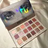 DROP ship Beauty Glazed 18 Color Nude Shining Eyeshadow Palette Makeup Glitter Pigment Smoky Eye Shadow Palette Waterproof