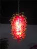 Lamps Custom Home Pendant Lighting Red and Yellow Crystal Chandeliers Modern Hand Blown Glass Chandelier LED Lights for House Decoration