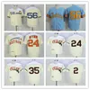 Uomo Retro 1964 Houston Colts Nellie Fox Jimmy Wynn Joe Morgan Jersey Ed Cream Blue 1969 Seattle Pilots Jim Bouton Camicia in pensione a buon mercato