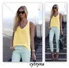 Womens sleeveless beach Tank Chiffon tops ladies summer casual Vest Camisole yellow blue black white plus xxxl size XGA3