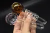 Günstige 12 cm dicke Löffelpfeife Tabakpfeifen Glasölbrennerpfeife Mini-Wasserpfeifen Wasserbongs Handpfeifen Glaspfeife