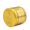 Gold coin smoker zinc pressure metal four-layer gold smoker