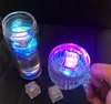 مكعبات الحفلات التي تم تنشيطها بالماء فلاش LED LED LED ICE CUBE Luminous for Bar Club Drink Party Wine Wedding Decoration