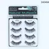 4pairs / set Mink Eyelashes Short Style Mink False Washes Natural Dikke Lange Handgemaakte Wimper Oog Makeup Eye Washes Extension Tools GGA2099