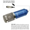 nuovo microfono a condensatore da studio dinamico BM 800 Microfono per registrazione audio con supporto antiurto per radio Braodcasting KTV Karaoke