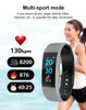 F6 ساعة ذكية 0.96 بوصة شاشة لون القلب معدل ضغط الدم للماء الصحة الرياضية خطوة بلوتوث سوار الذكية