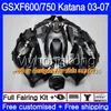 GSX600F для Suzuki GSXF 600 750 GSXF600 глянцевый красный черный 2003 2004 2005 2006 2007 293HM.16 GSXF-750 Katana GSXF750 03 04 05 06 07 обтекает