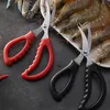 Aragosta Pesce Gamberetti Granchio Forbici Gamberetti Conchiglie di frutti di mare Forbici Acciaio inossidabile Affilato Cesoie per frutti di mare Cesoie da cucina Strumenti BH2644 TQQ