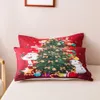 Klassische Fröhlicher Weihnachtsbaum-Muster-3Pcs / Set-Drucken-Bettwäsche-Sets Weiche 100% Baumwolle Bett-Winter-Bequeme Quilt Bettwäsche Outlet