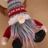 Boże Narodzenie wiszące lalki dzianiny pluszowe gnome lalki choinki ściany wiszące wisiorek xmas dzieci prezenty drzewa ornament wystrój