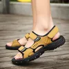 Kwaliteit Summer Brand High Mens Leisure Unisex Flat Casual Sandals Rubber Couple Rome Style 4365