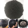 Celebrity Toupee Mens Hairpieces 10mm Onda Completa Lace Toupee Black Color # 1B Europeia Remy Human Human Cabelo Homens Substituição de Cabelo para Homens negros