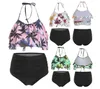 Sexiga nya kvinnors badkläder Bikini Printing Quick-Dry Summer Ladies med bröstkudde utan stålstöd Slitstorlek S-XL