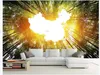 3D Fond d'écran mural Décor photo Backdrop carte simple paysage style européen Art Mural pour Salon Grande peinture Home Decor