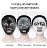 Koreansk hudvård Fukt ansiktsbubbelmask Ansiktsmask Aminosyra 25g Whitening Djuprenande kol