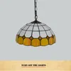 Europäische einfache mediterrane kreative glas lampe tiffany bunt glas retro restaurant schlafzimmer bar orange chandelier tf069